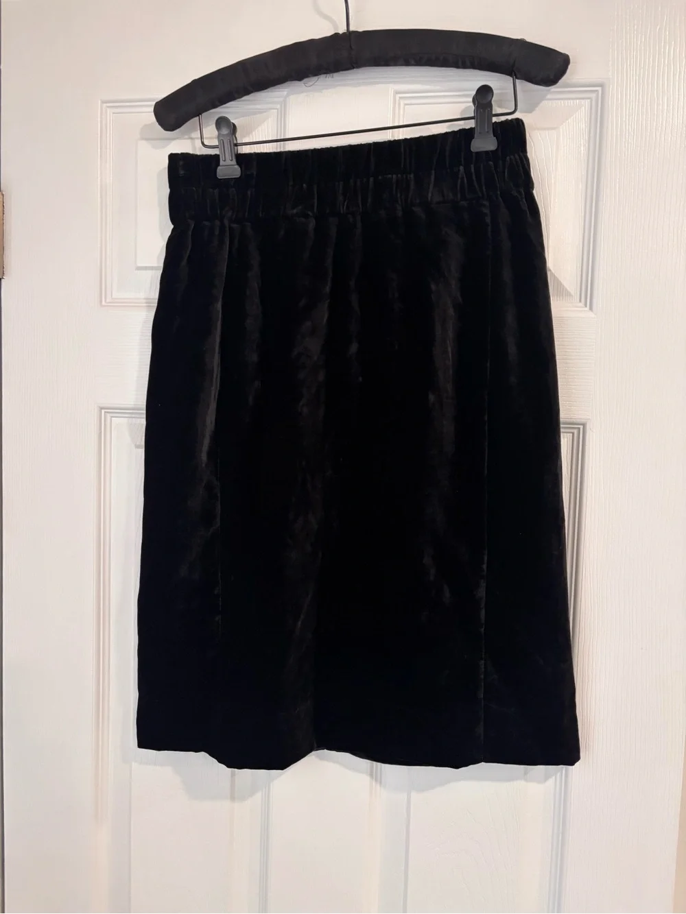 J.Crew black velour skirt size XS